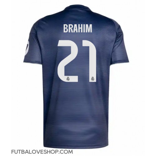 Dres Real Madrid Brahim Diaz #21 Preč 2025-26 Krátky Rukáv